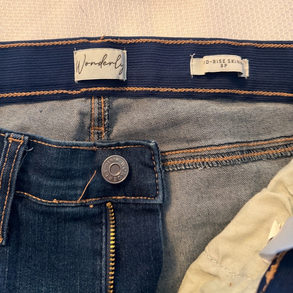 Wonderly Dark Indigo High-Rise Skinny Jeans